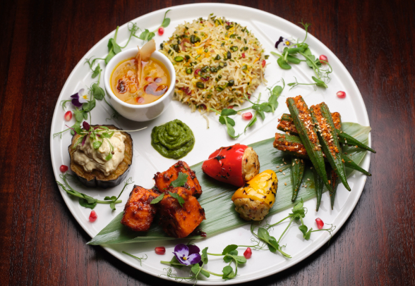 Chef's Vegetarian Platter at Chutney Mary Restaurant
