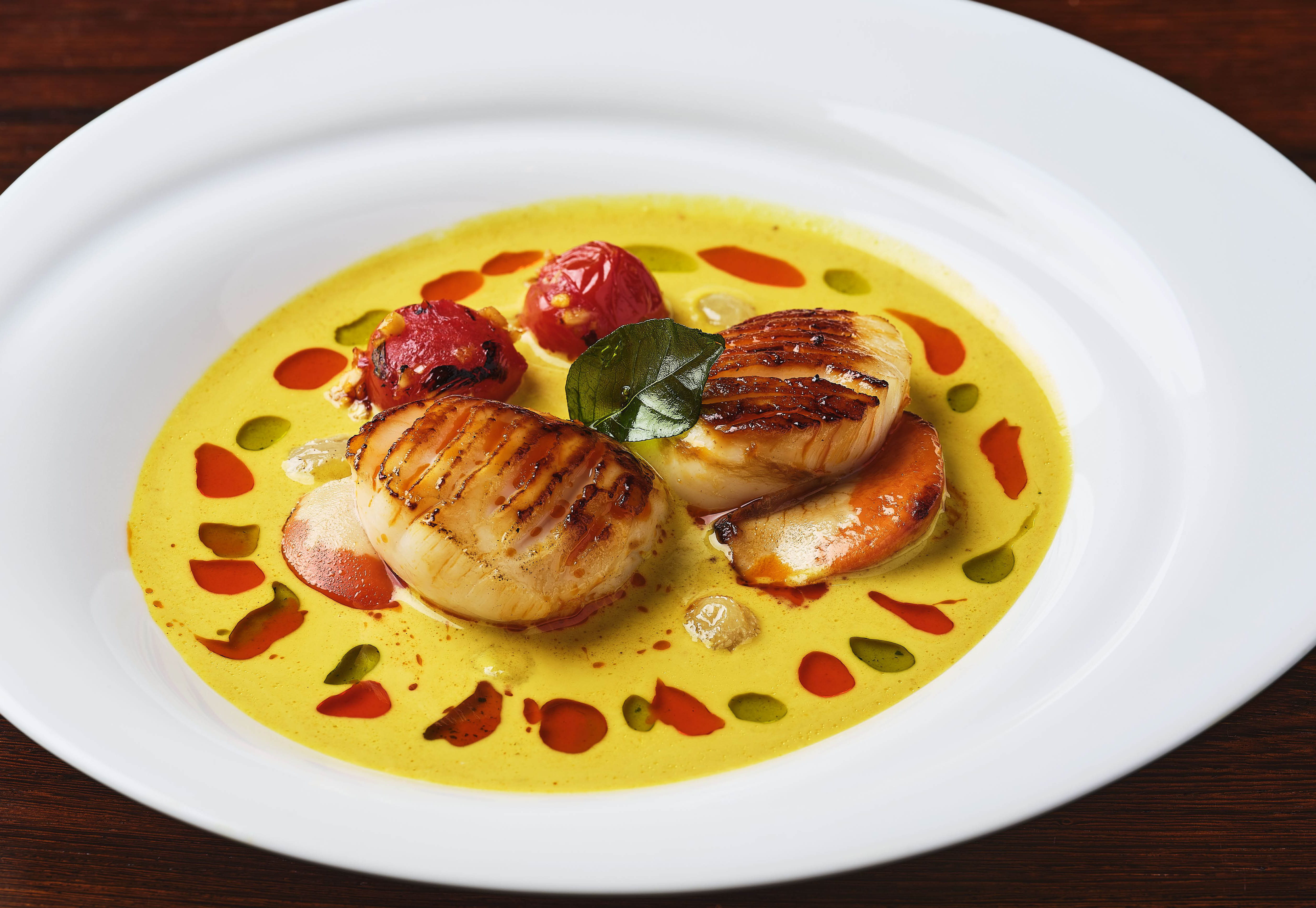 Scallops in Mangalorean Sauce at Chutney Mary