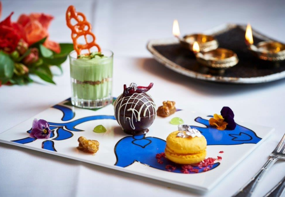 Diwali Chocolate Bomb Dessert at Chutney Mary