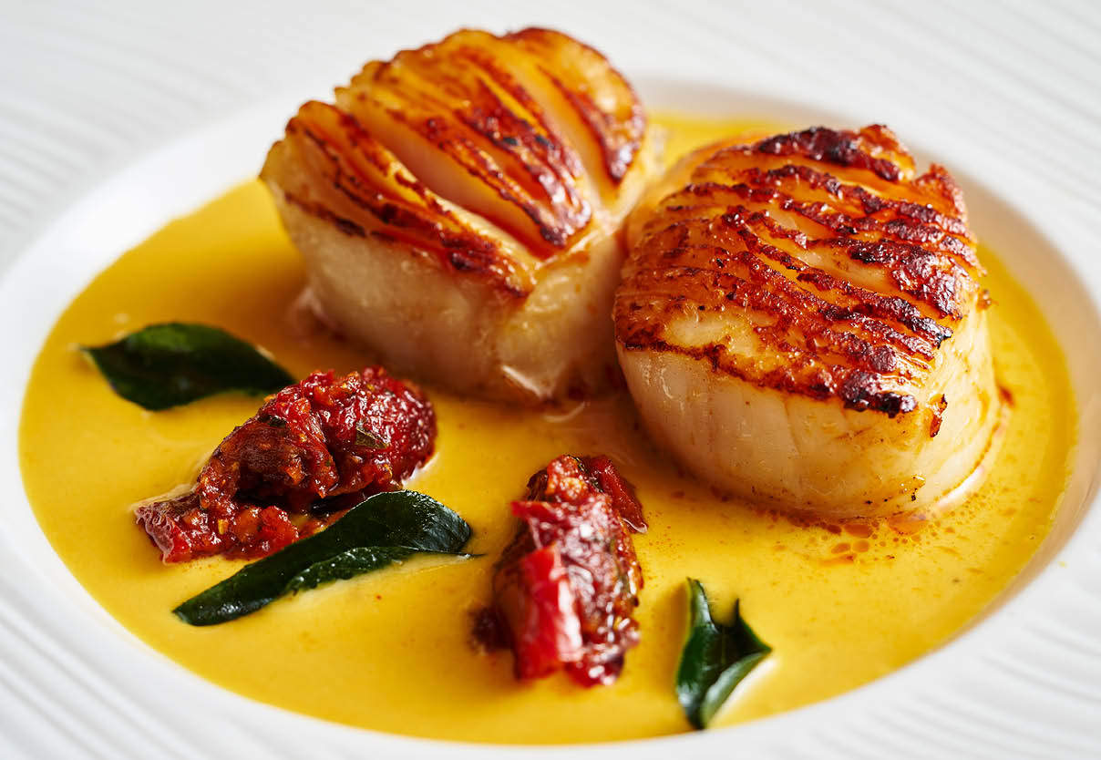 Scallops in Mangalorean Sauce