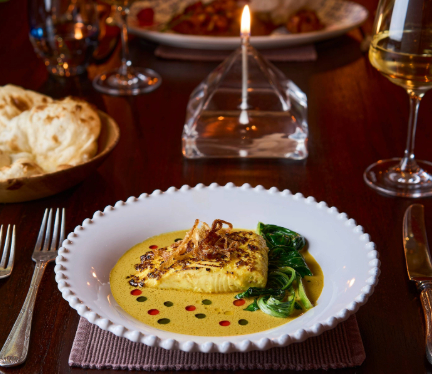 West Coast Halibut Fish Curry at Chutney Mary